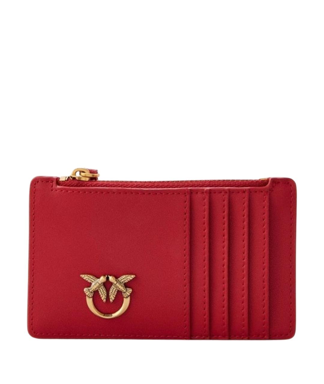 PINKO Красный кожаный кошелек, фото 1
