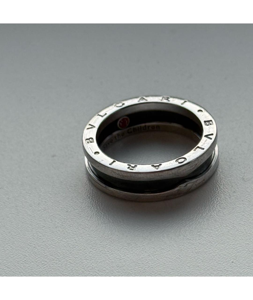 BVLGARI Черное серебряное кольцо, фото 3