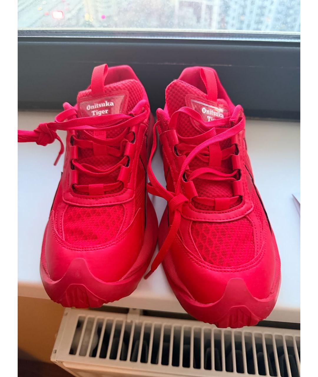 ONITSUKA TIGER Красные текстильные кроссовки, фото 2
