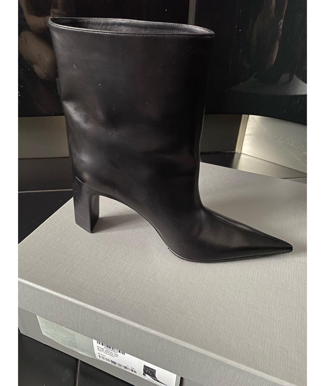 BALENCIAGA Черные кожаные полусапоги, фото 7