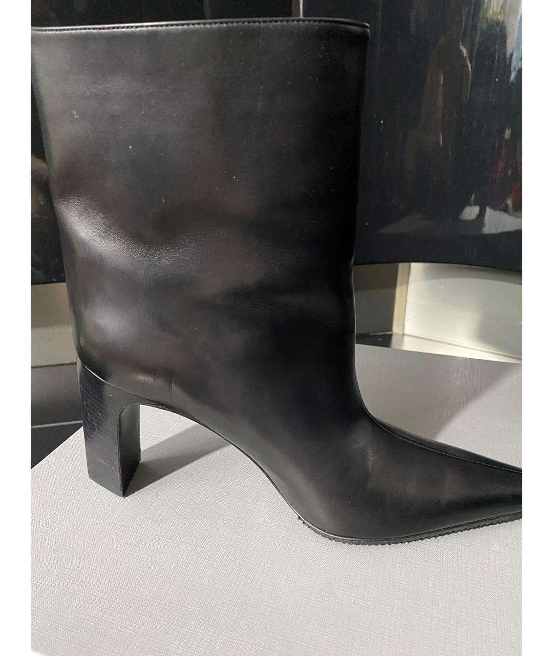 BALENCIAGA Черные кожаные полусапоги, фото 5