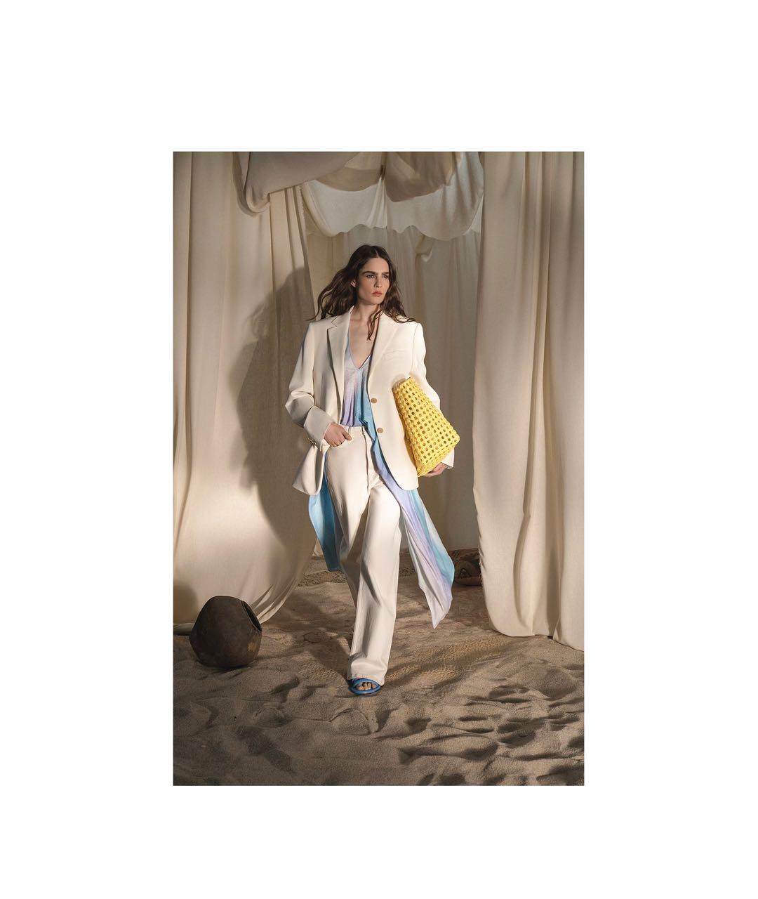 RE/DONE Бежевые хлопковые прямые джинсы, фото 6