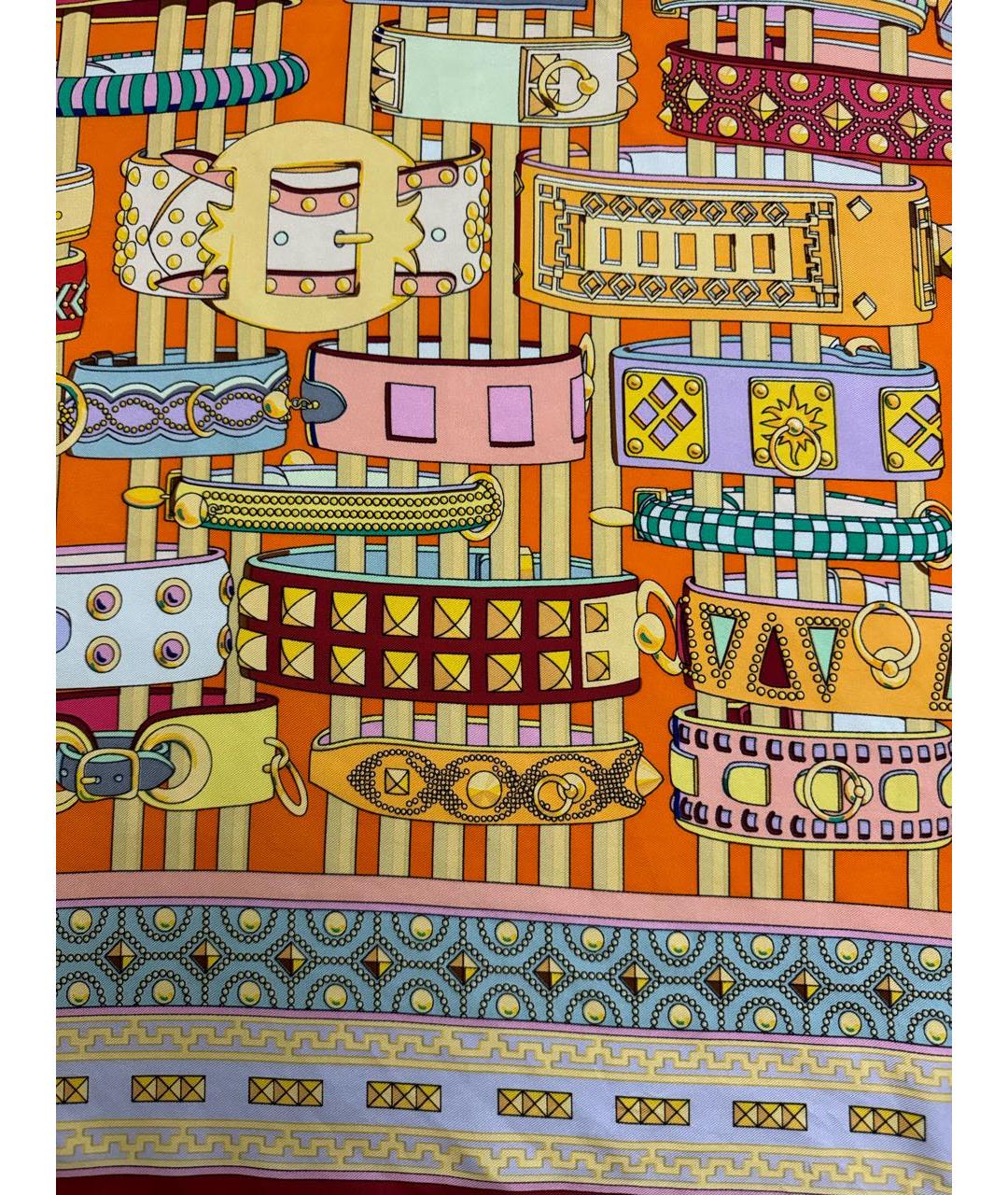 HERMES Мульти шелковый платок, фото 3