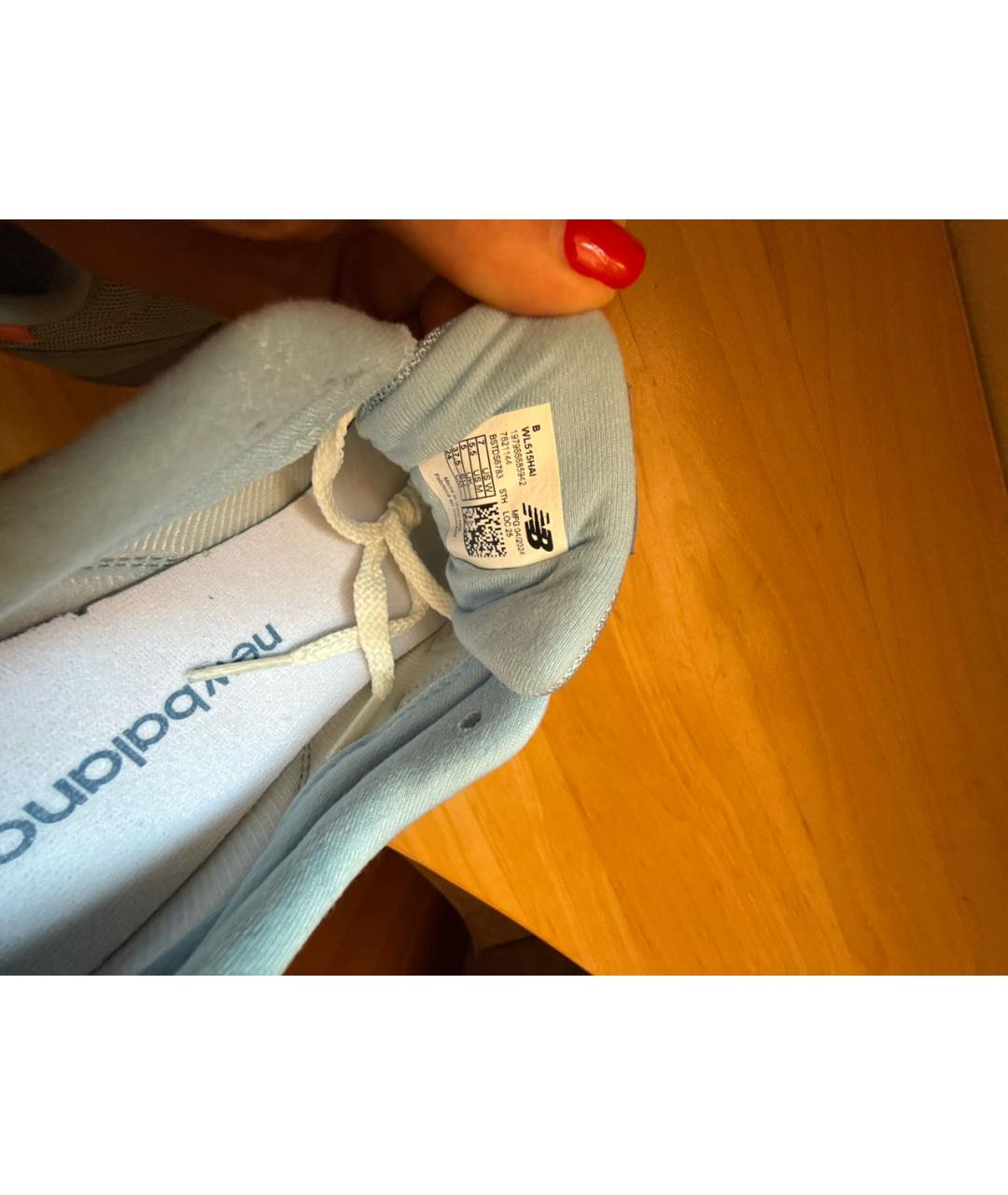 NEW BALANCE Голубые замшевые кроссовки, фото 7