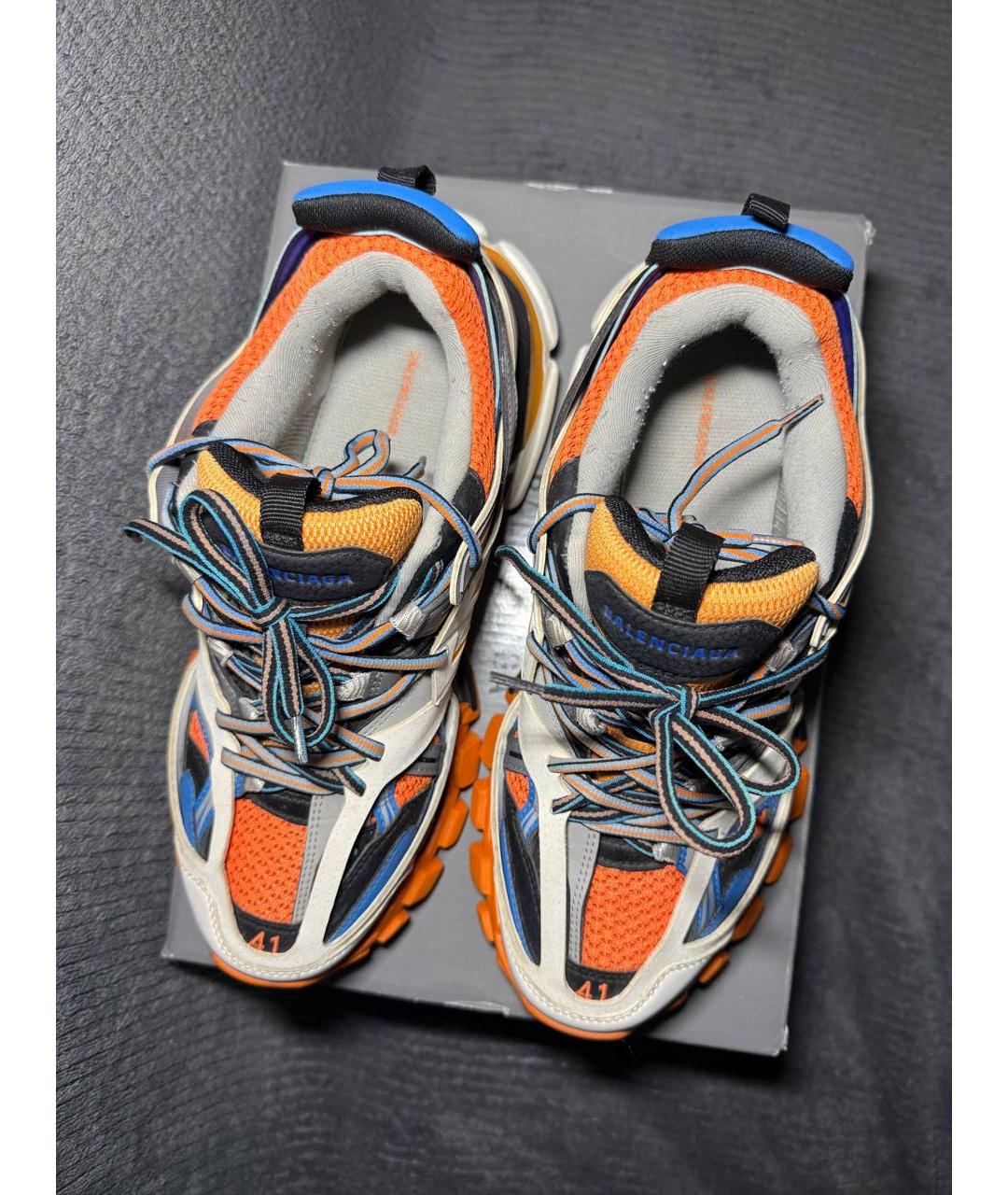 BALENCIAGA Мульти текстильные низкие кроссовки / кеды, фото 3