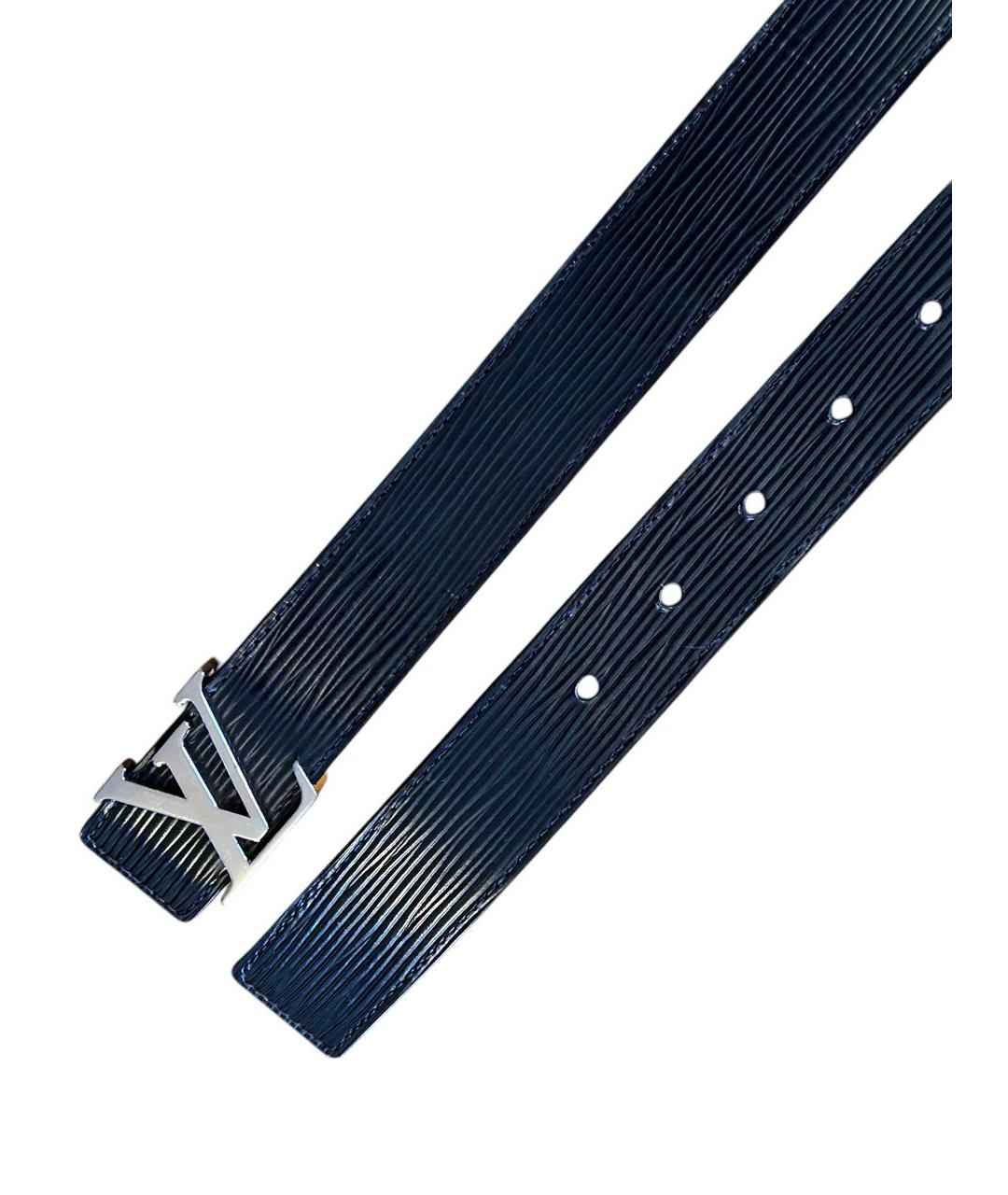 LOUIS VUITTON Черный кожаный ремень, фото 6