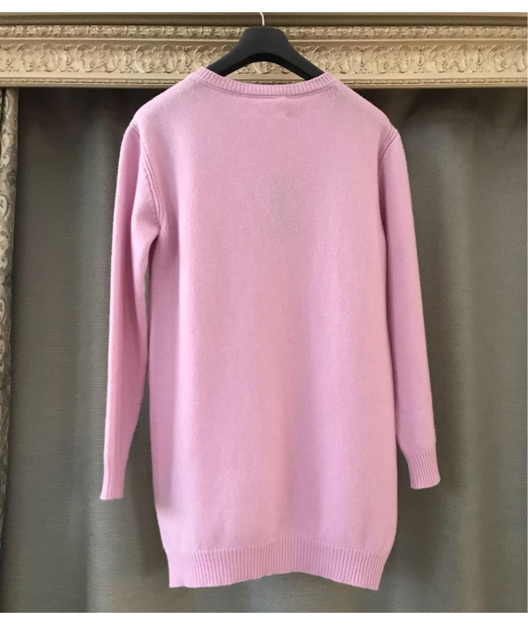 ALBERTA FERRETTI Розовый шерстяной джемпер / свитер, фото 7