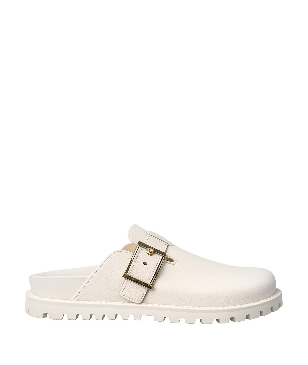 MICHAEL KORS Бежевые кожаные мюли, фото 1