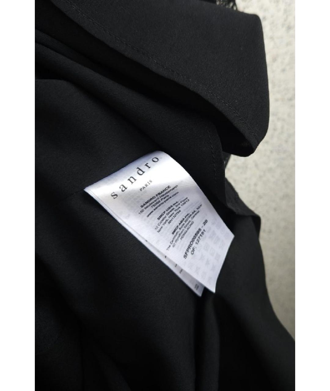 SANDRO Черное коктейльное платье, фото 6