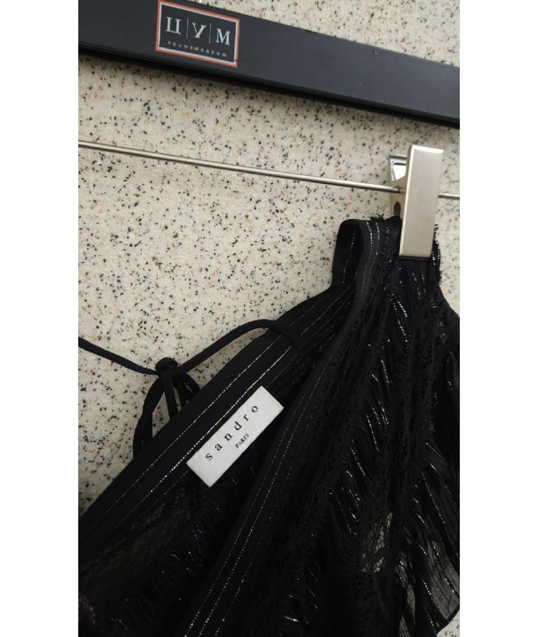 SANDRO Черное коктейльное платье, фото 5