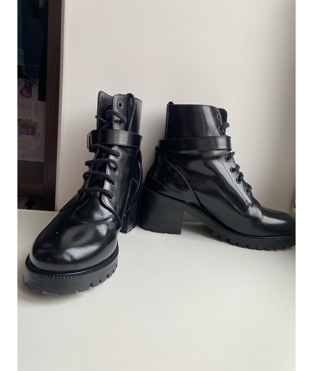MAJE Черные кожаные ботинки, фото 6