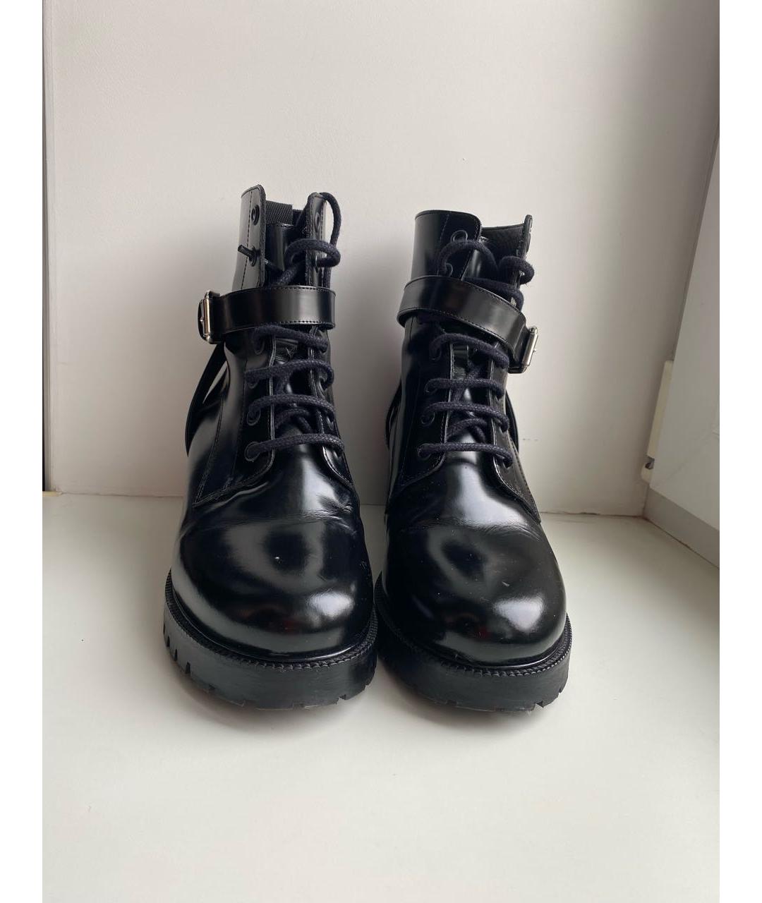 MAJE Черные кожаные ботинки, фото 2