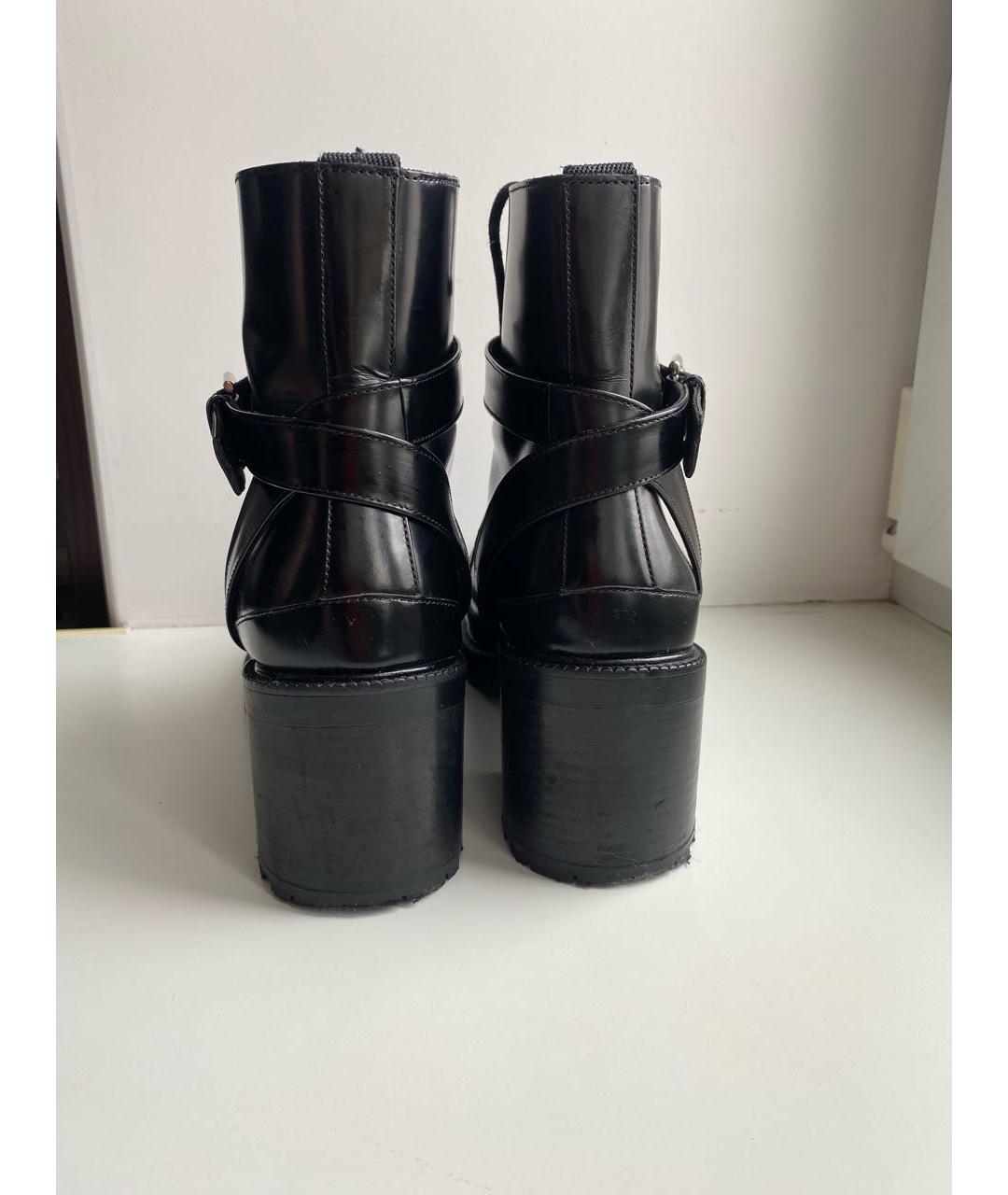 MAJE Черные кожаные ботинки, фото 4