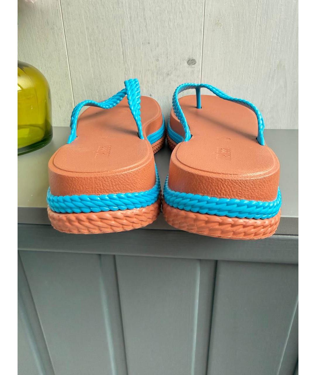 Melissa Бирюзовые резиновые шлепанцы, фото 3