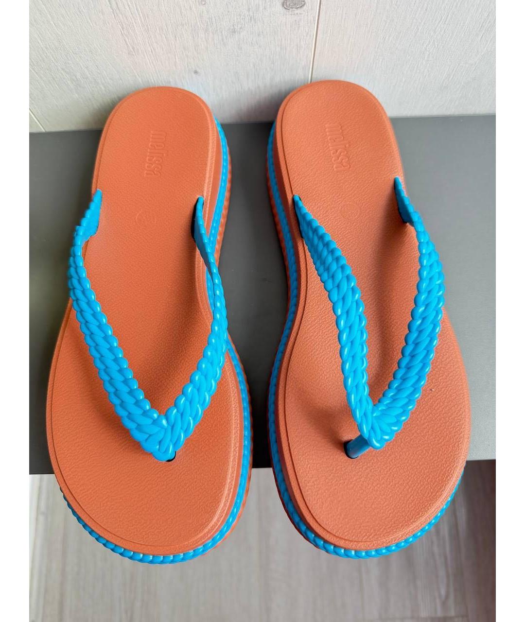 Melissa Бирюзовые резиновые шлепанцы, фото 2