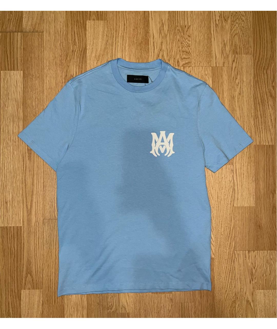 AMIRI Голубая футболка, фото 9