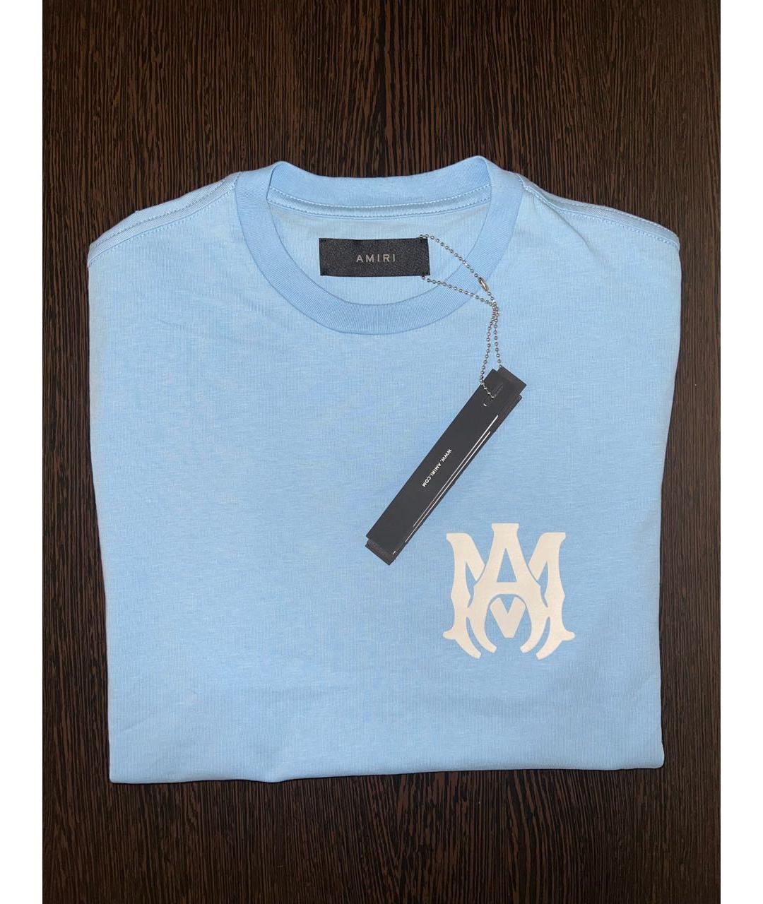 AMIRI Голубая футболка, фото 5