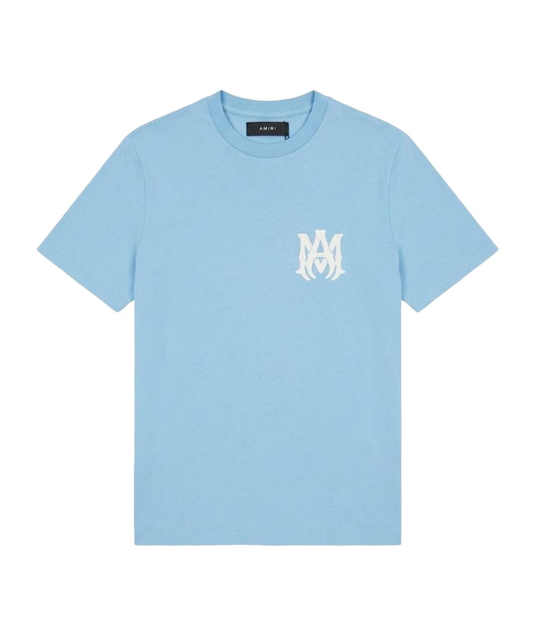 AMIRI Голубая футболка, фото 1