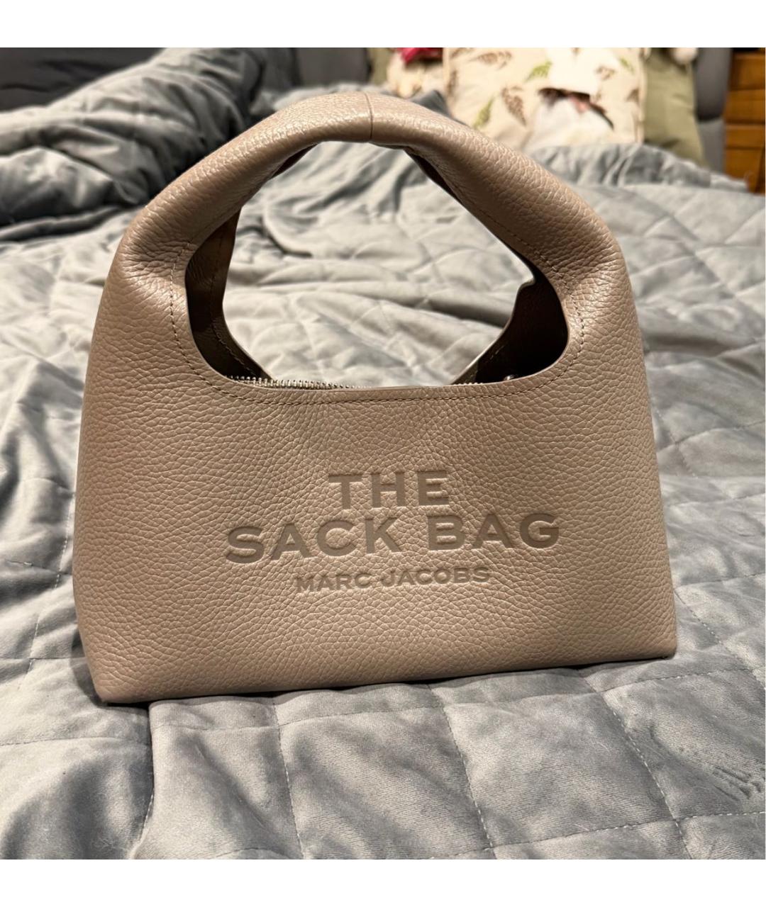 MARC JACOBS Бежевая кожаная сумка с короткими ручками, фото 7