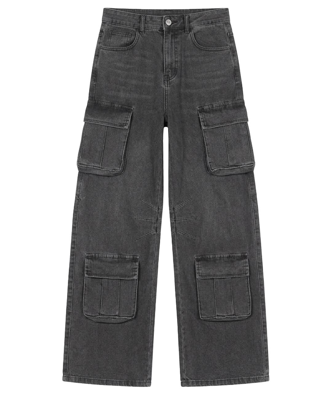 FORTE COUTURE Серые хлопковые джинсы клеш, фото 1