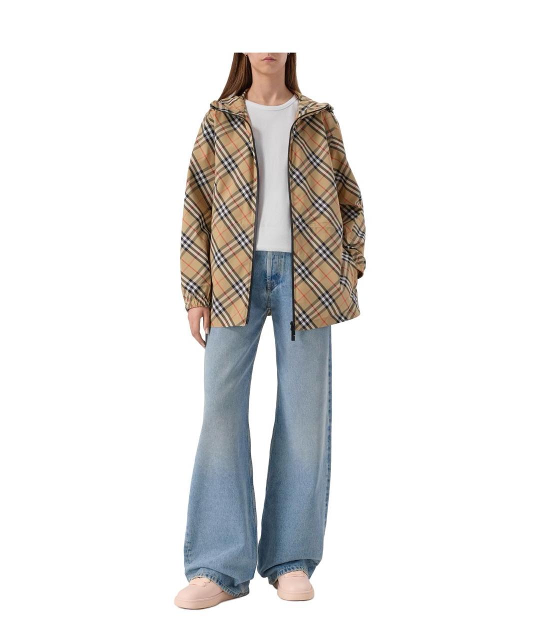 BURBERRY Розовые кожаные кроссовки, фото 6