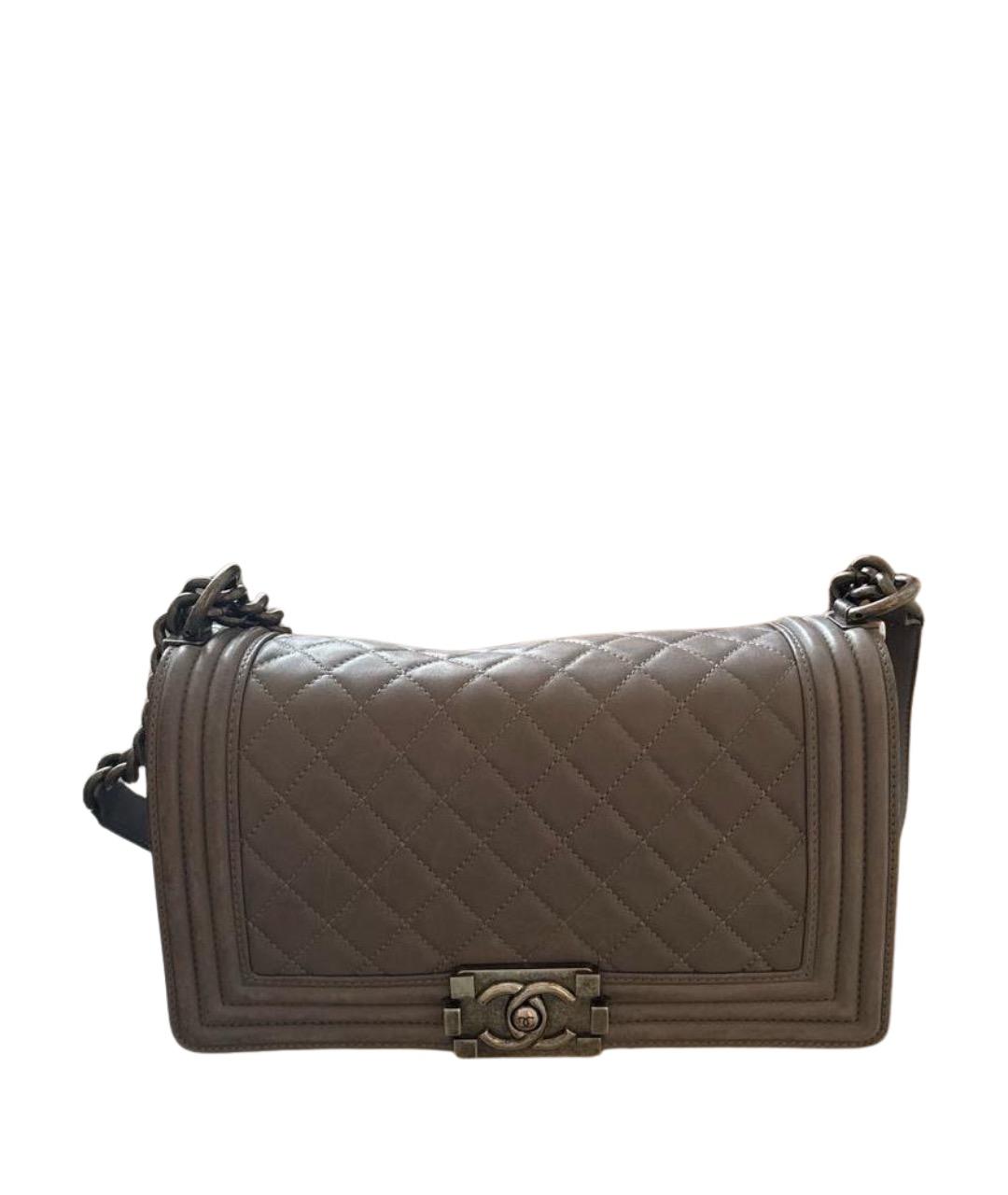 CHANEL Голубая кожаная сумка через плечо, фото 1