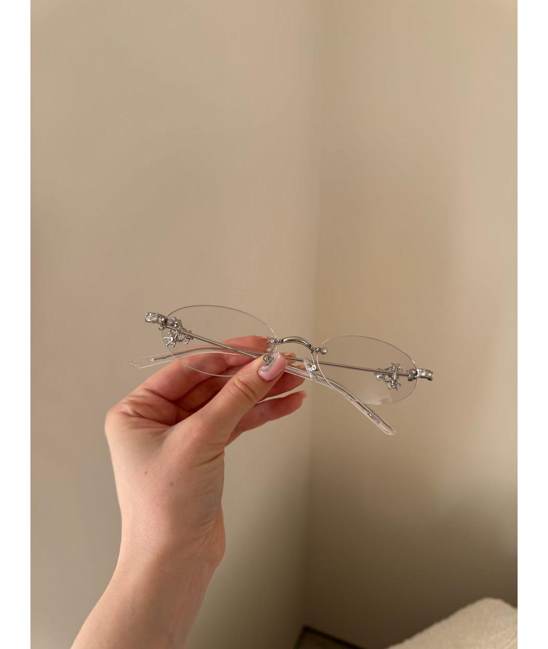 GENTLE MONSTER Серебряные металлические солнцезащитные очки, фото 5