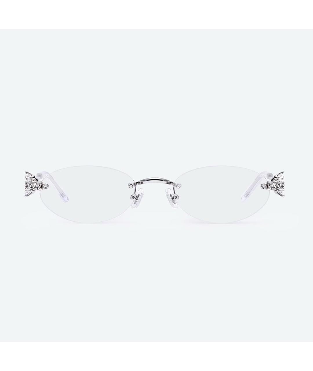 GENTLE MONSTER Серебряные металлические солнцезащитные очки, фото 2