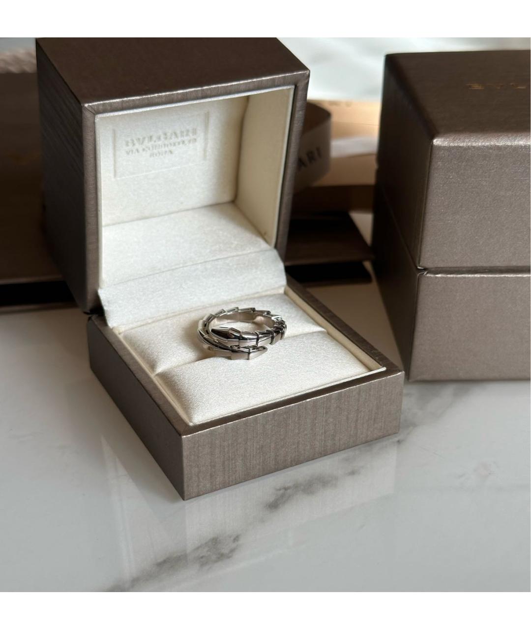 BVLGARI Серебряное кольцо из белого золота, фото 3