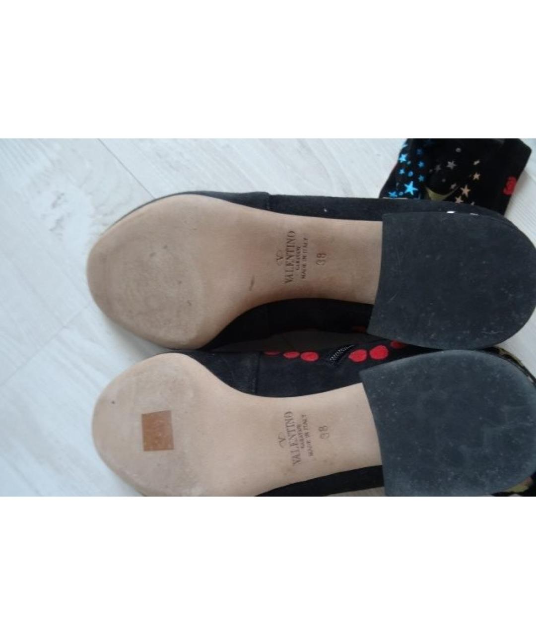 VALENTINO Черные текстильные ботильоны, фото 7