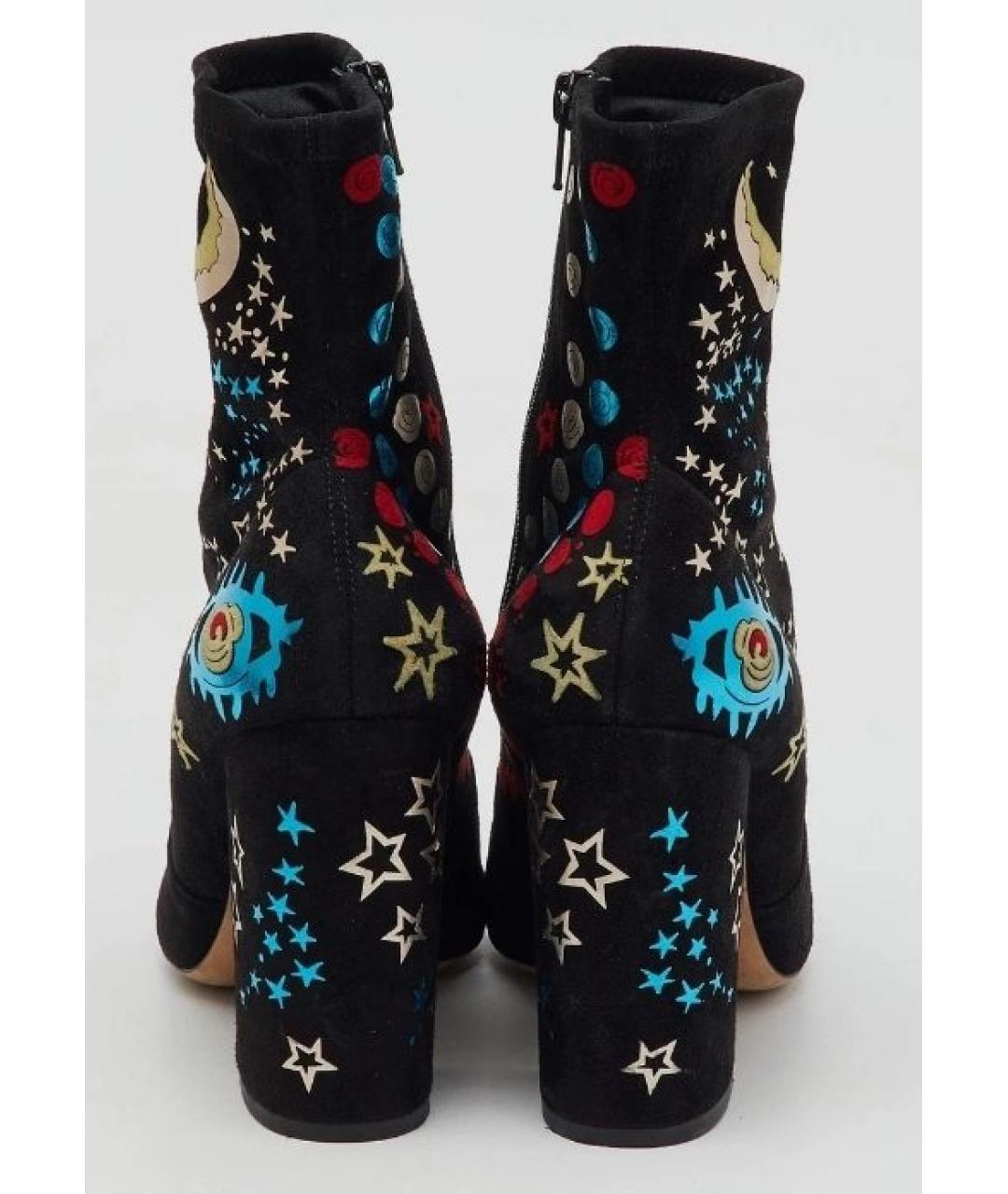 VALENTINO Черные текстильные ботильоны, фото 5