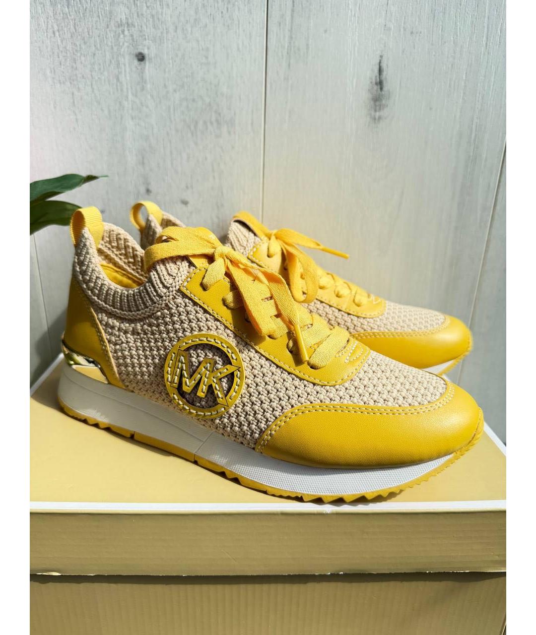 MICHAEL KORS Желтые кроссовки, фото 5