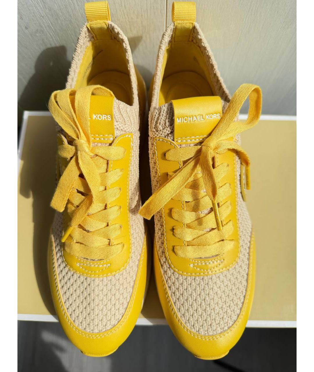 MICHAEL KORS Желтые кроссовки, фото 2