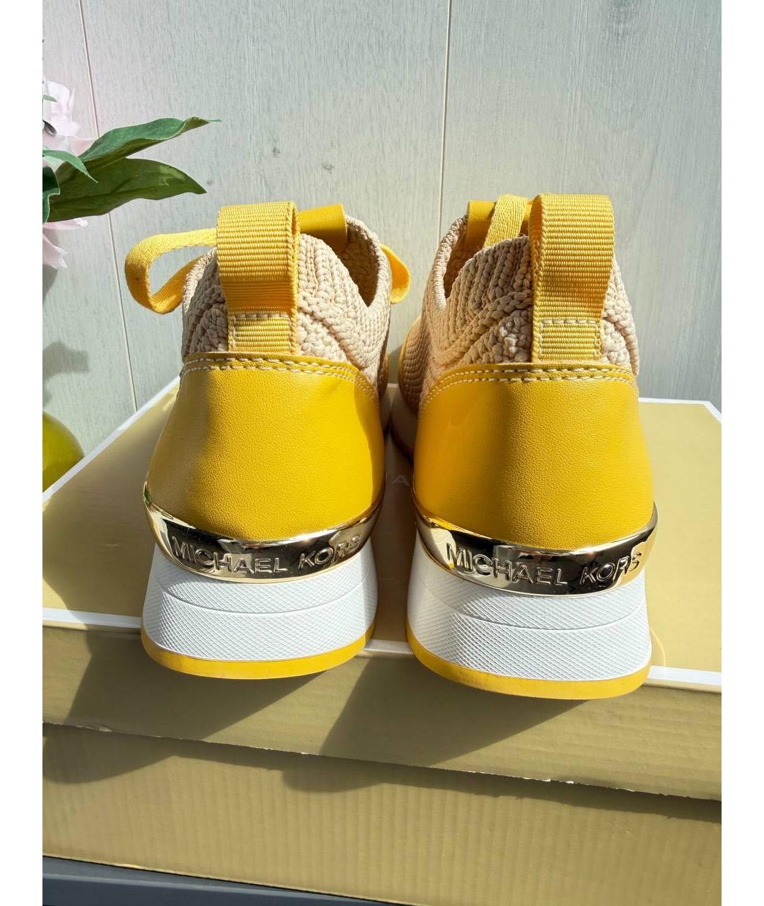 MICHAEL KORS Желтые кроссовки, фото 3