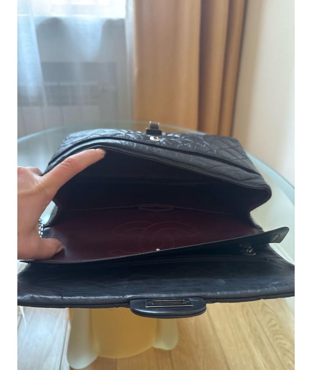 CHANEL Черная кожаная сумка через плечо, фото 4