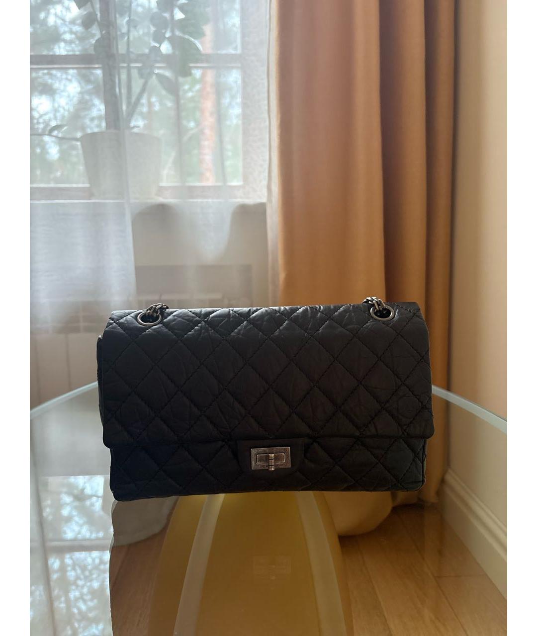 CHANEL Черная кожаная сумка через плечо, фото 6