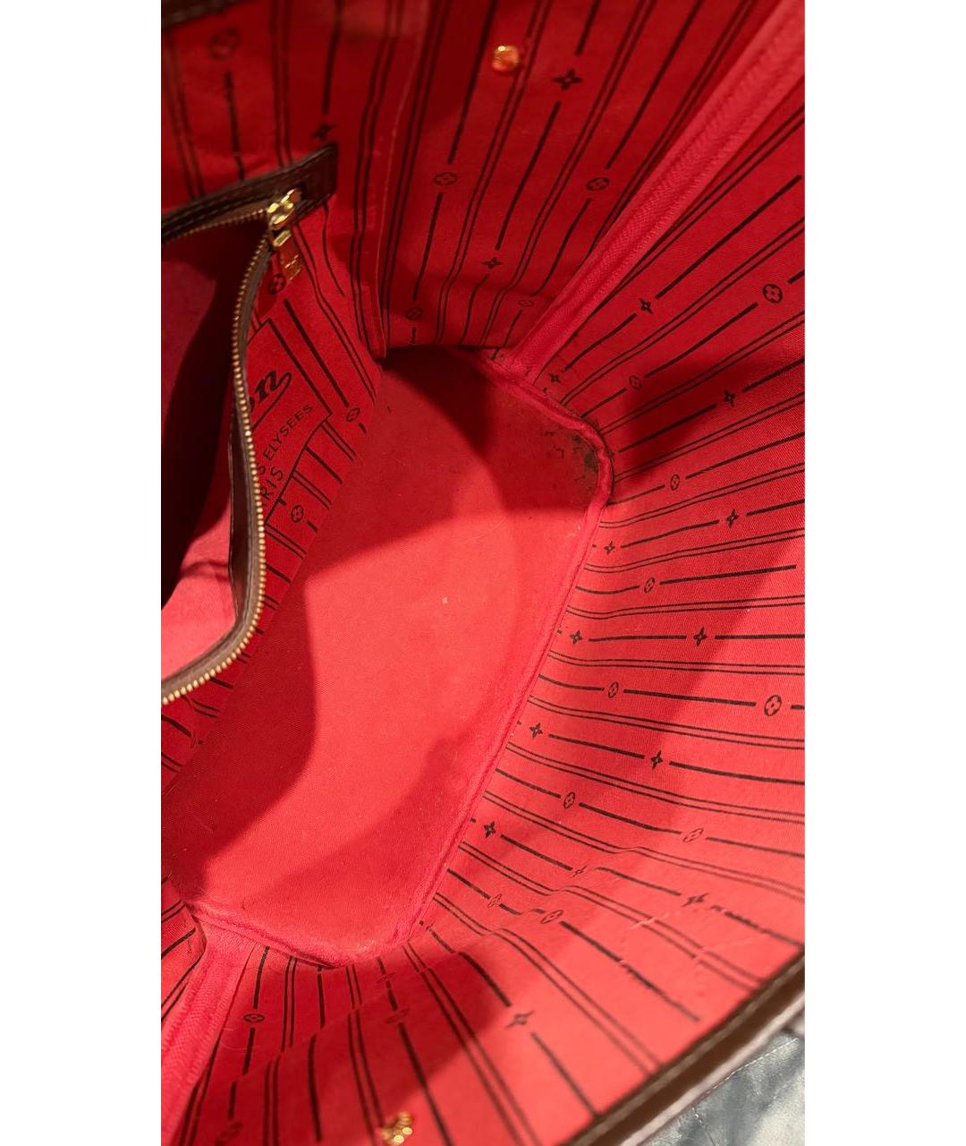 LOUIS VUITTON Коричневая сумка тоут, фото 5