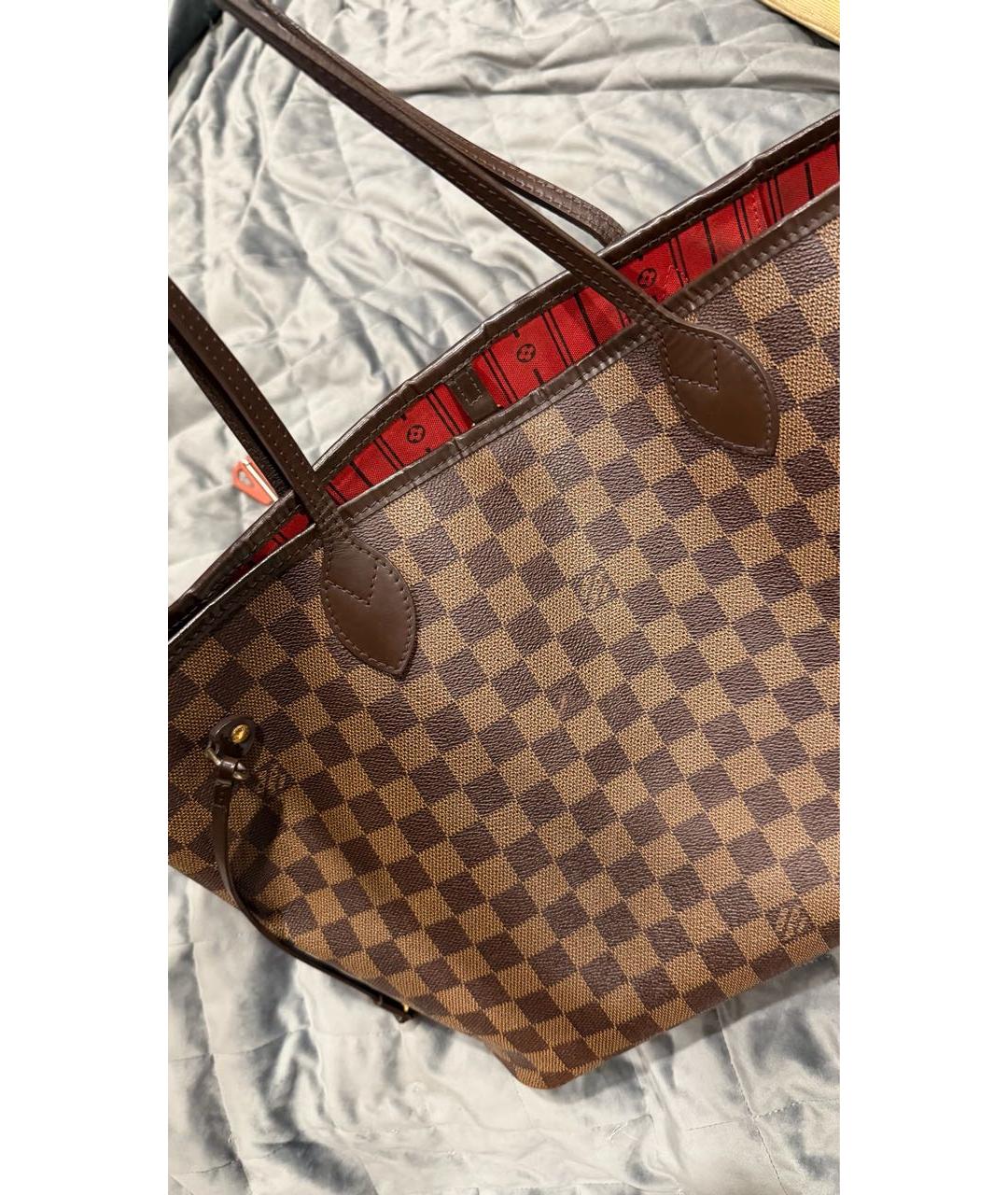 LOUIS VUITTON Коричневая сумка тоут, фото 7