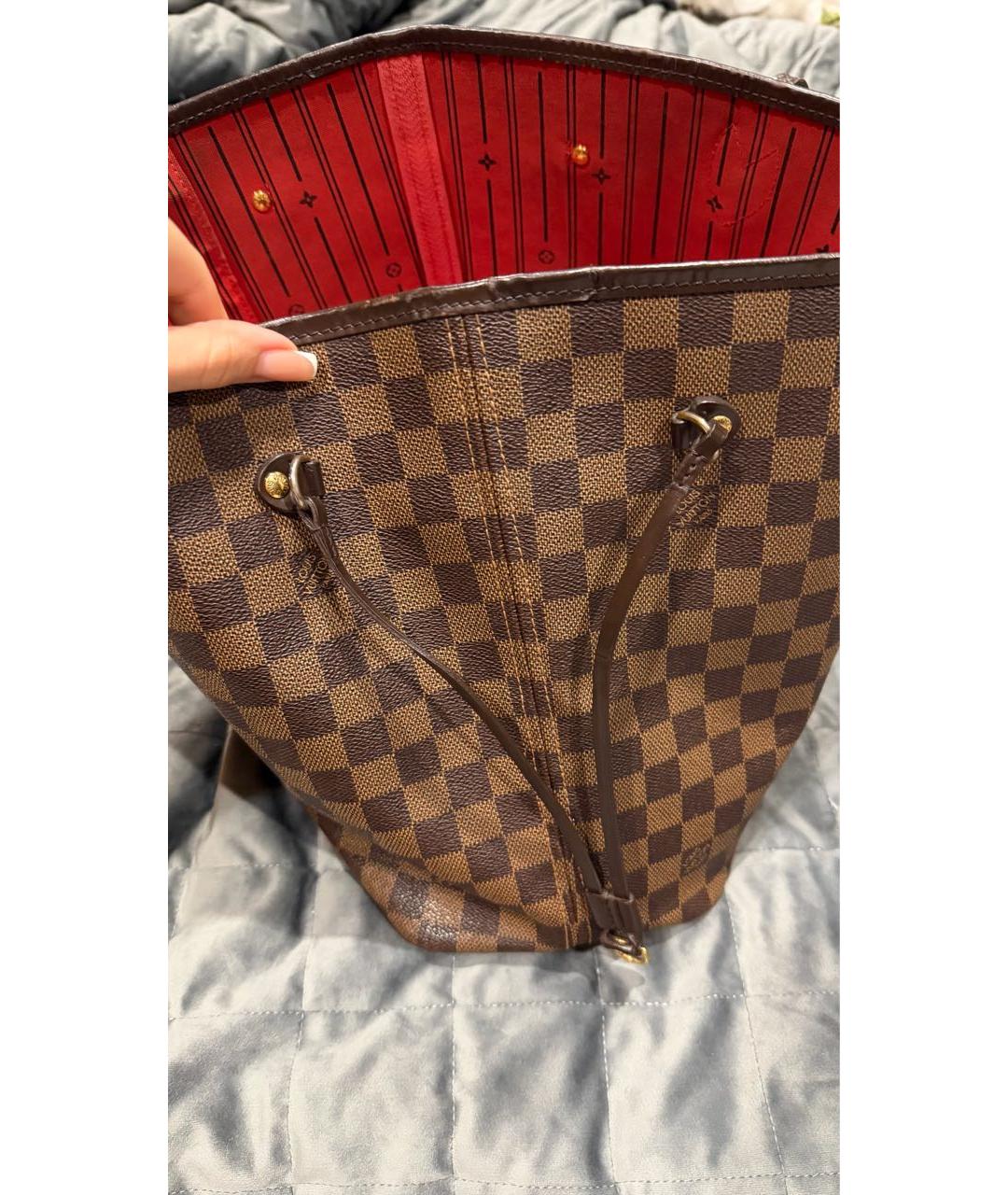 LOUIS VUITTON Коричневая сумка тоут, фото 8