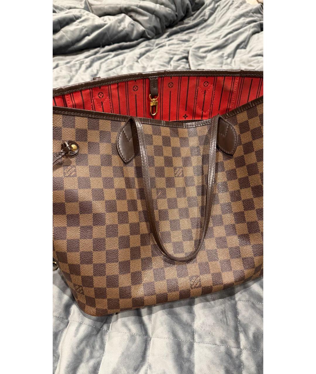 LOUIS VUITTON Коричневая сумка тоут, фото 3