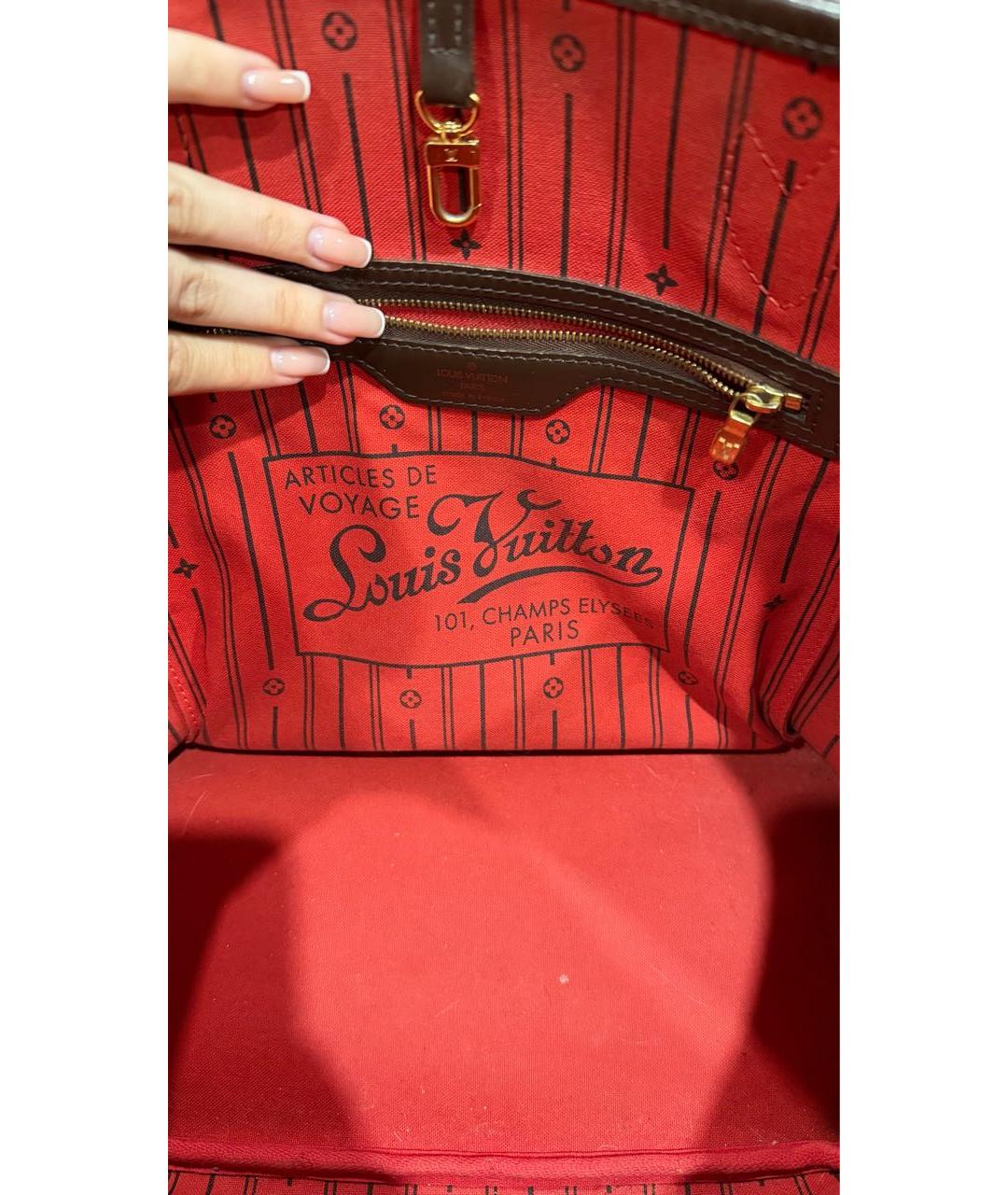 LOUIS VUITTON Коричневая сумка тоут, фото 6