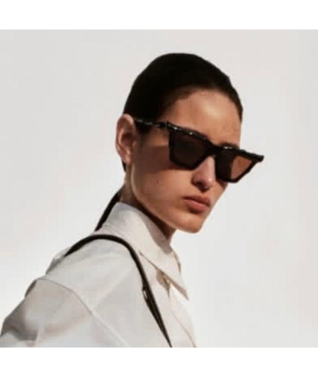 PHOEBE PHILO Хаки пластиковые солнцезащитные очки, фото 3