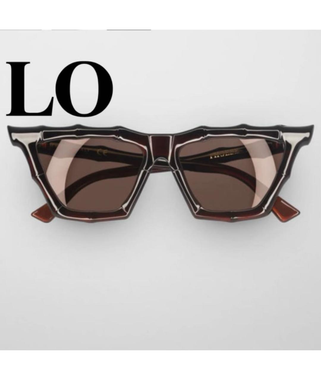 PHOEBE PHILO Хаки пластиковые солнцезащитные очки, фото 7