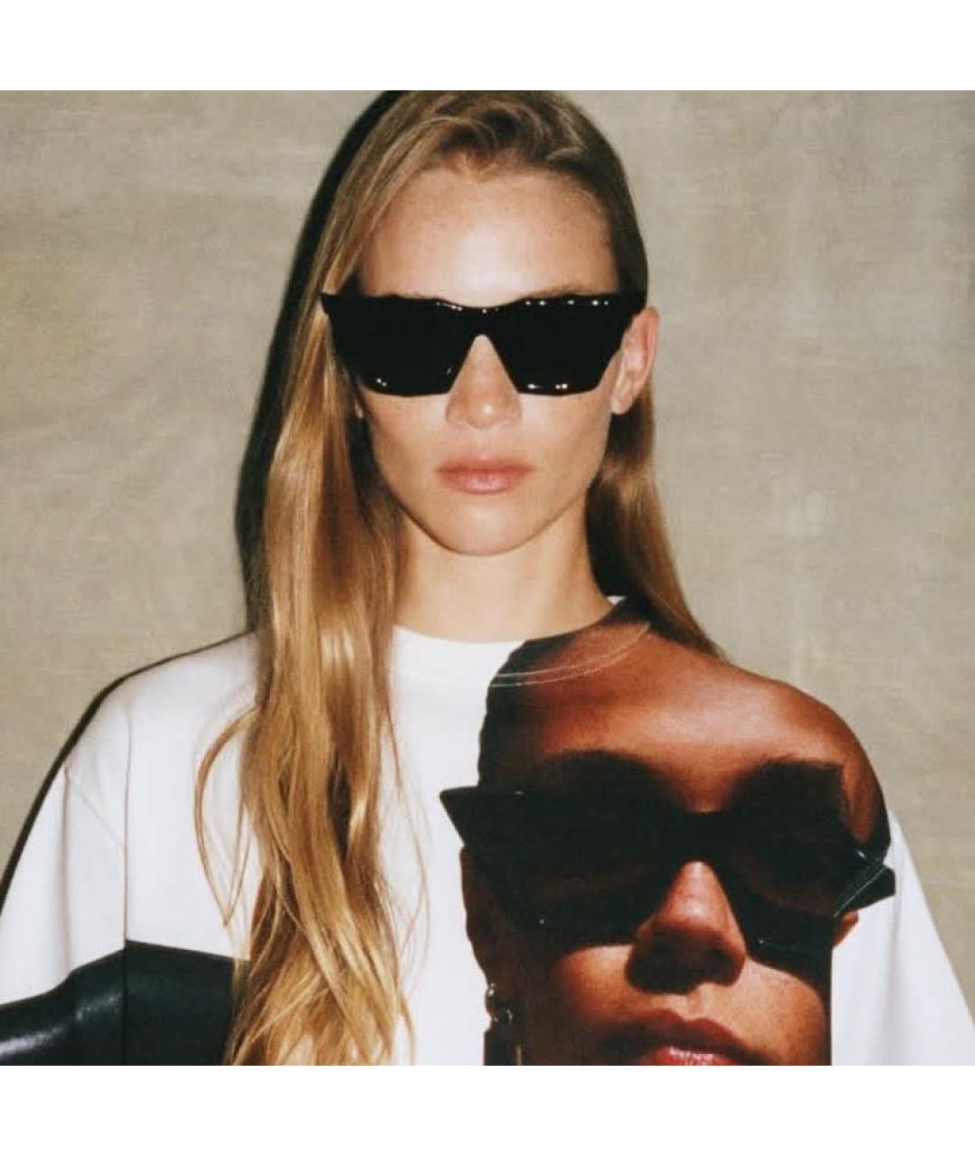 PHOEBE PHILO Хаки пластиковые солнцезащитные очки, фото 5