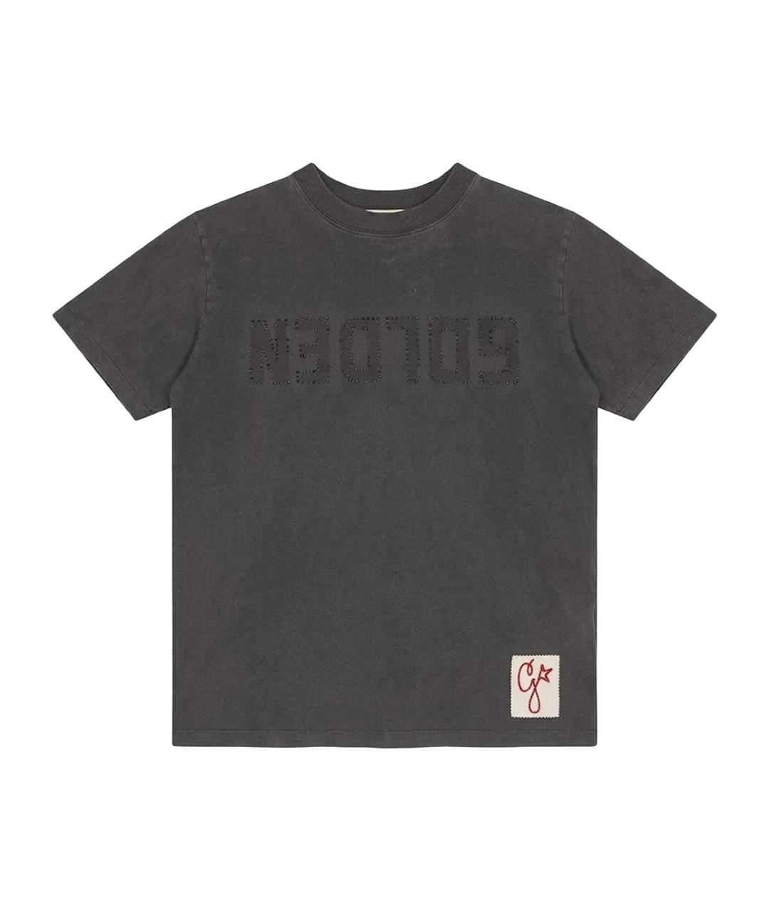 GOLDEN GOOSE DELUXE BRAND Серая хлопковая футболка, фото 1