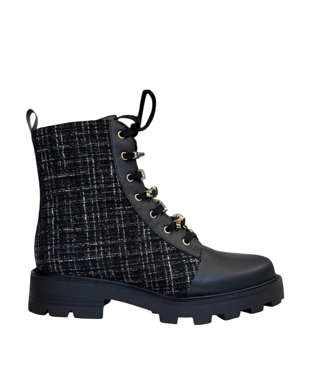 KARL LAGERFELD Черные ботинки, фото 1