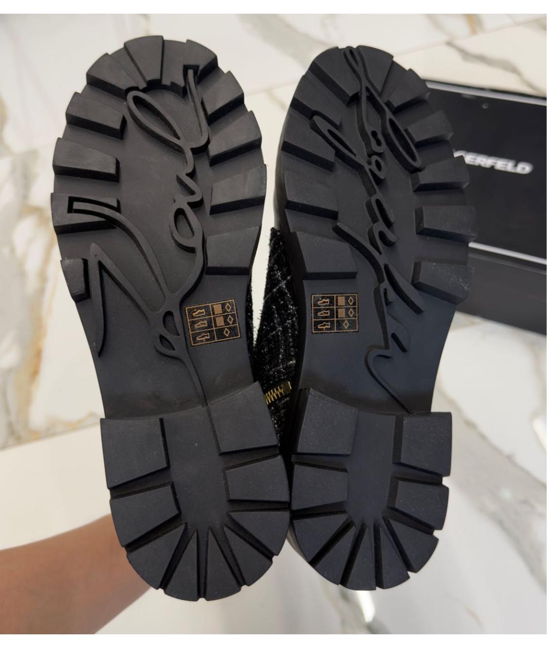 KARL LAGERFELD Черные ботинки, фото 6