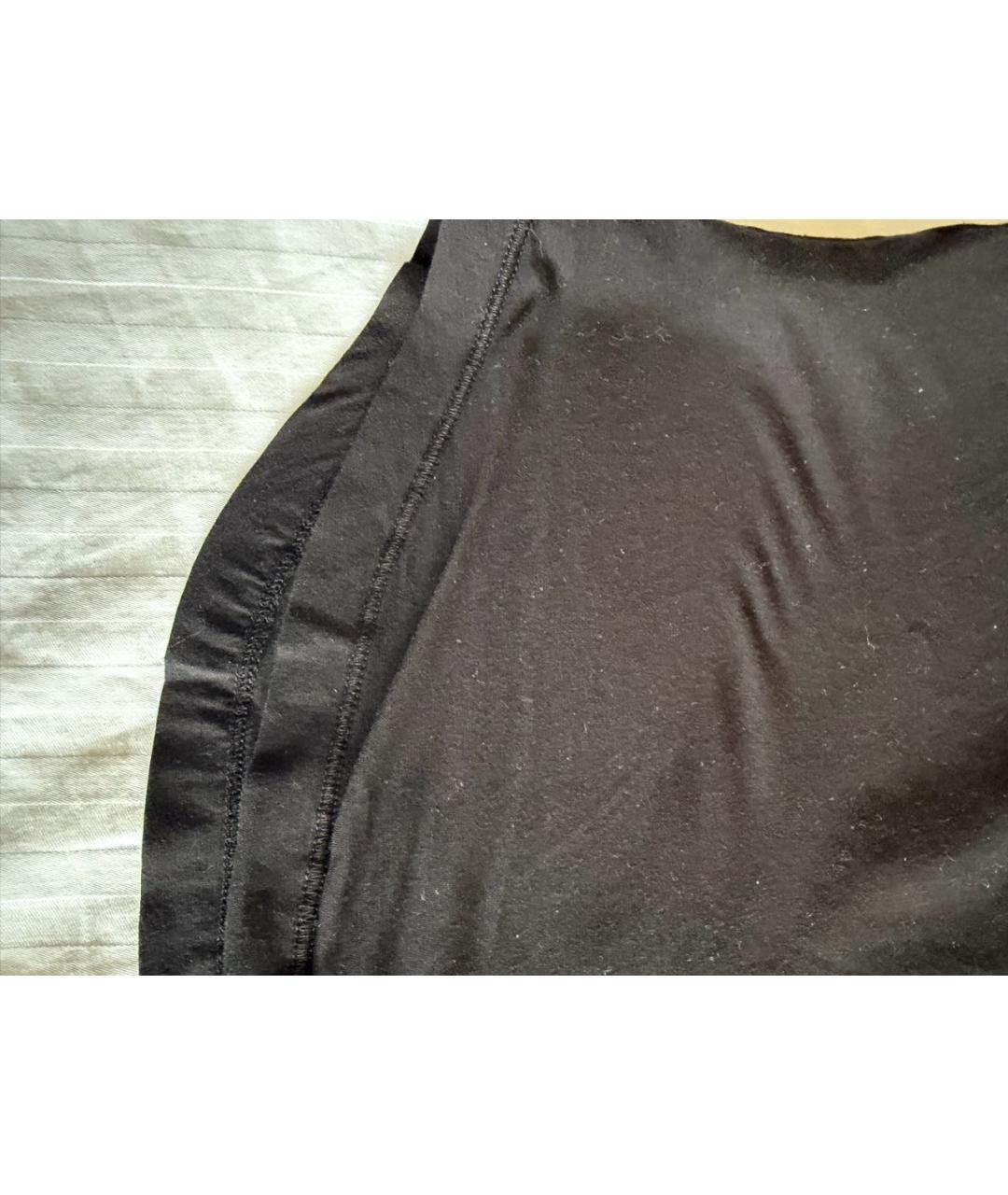 BLUMARINE Черная хлопковая майка, фото 6