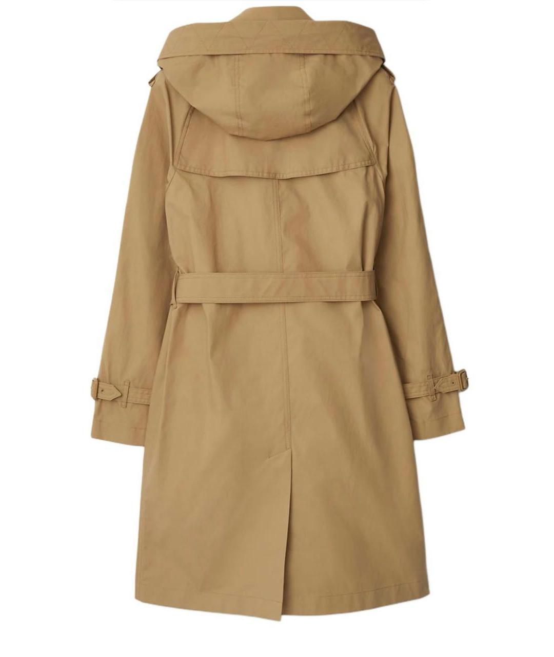 BURBERRY Бежевый хлопковый тренч/плащ, фото 2