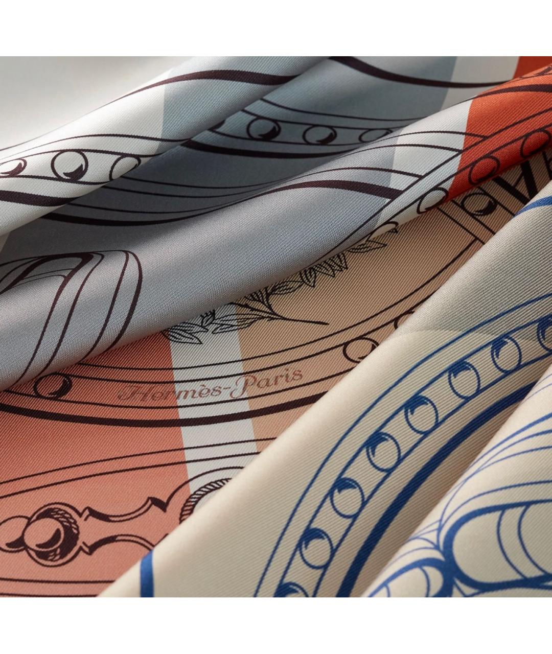 HERMES Мульти шелковый платок, фото 3